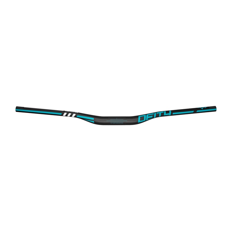 Deity Skywire 35 Carbon Handlebar – 25mm Rise –  800mm Width – 35mm Clamp – Turquoise