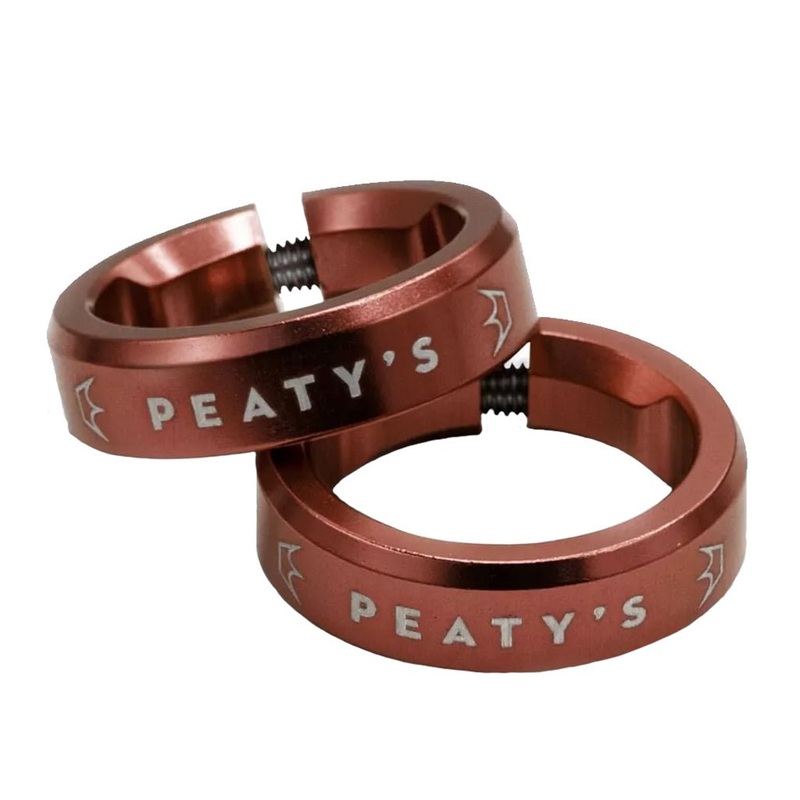 Peaty’s Monarch Grip Lockrings – Pair – Red
