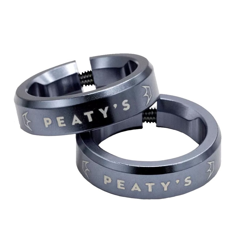 Peaty’s Monarch Grip Lockrings – Pair – Slate