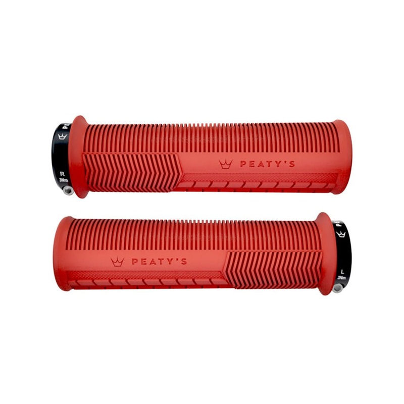 Peaty’s Mushroom Thin Lock-On Grips – Red