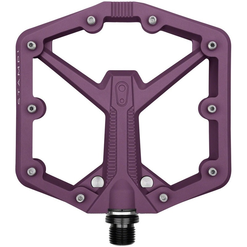 Crank Brothers Stamp 1, Gen 2 Pedals – Large – Purple