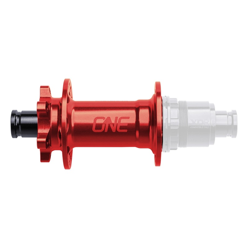 OneUp Components Rear Hub – 12x148mm – 6-Bolt – 28h – Red (No Freehub)