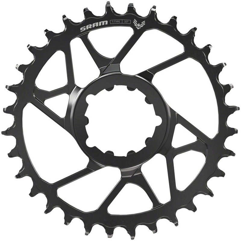 SRAM Eagle 70 T-Type Chainring – 32t – 12-Speed – 3-Bolt Direct Mount – 3mm Offset – Steel – Black