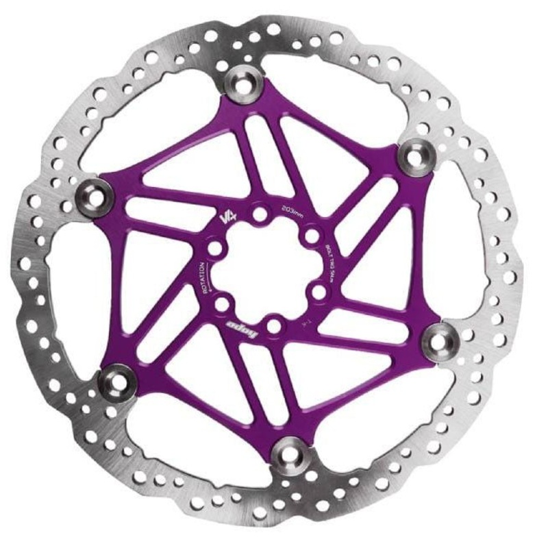 Hope V4 Vented Disc Rotor – 6-Bolt – 220mm – Purple