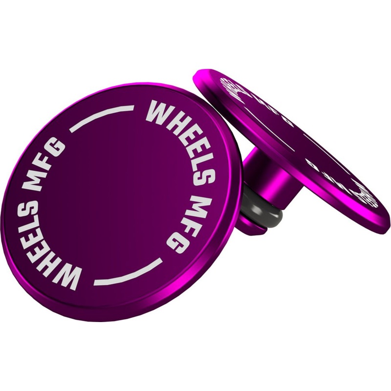 Wheels MFG Thru Axle Cap Set-Purple