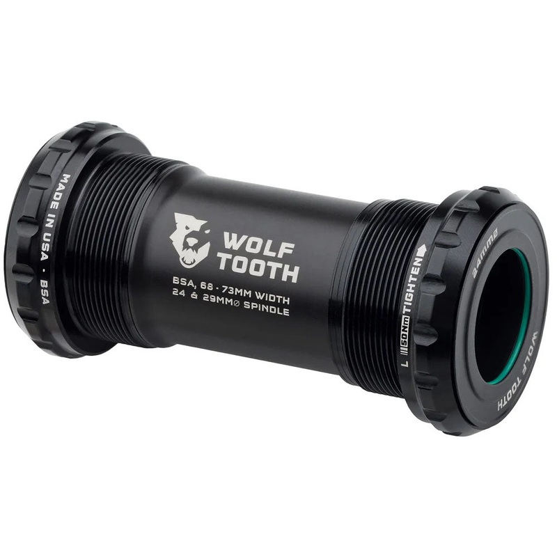 Wolf Tooth Bottom Bracket – BSA 68/73mm – 24mm Spindle – Black
