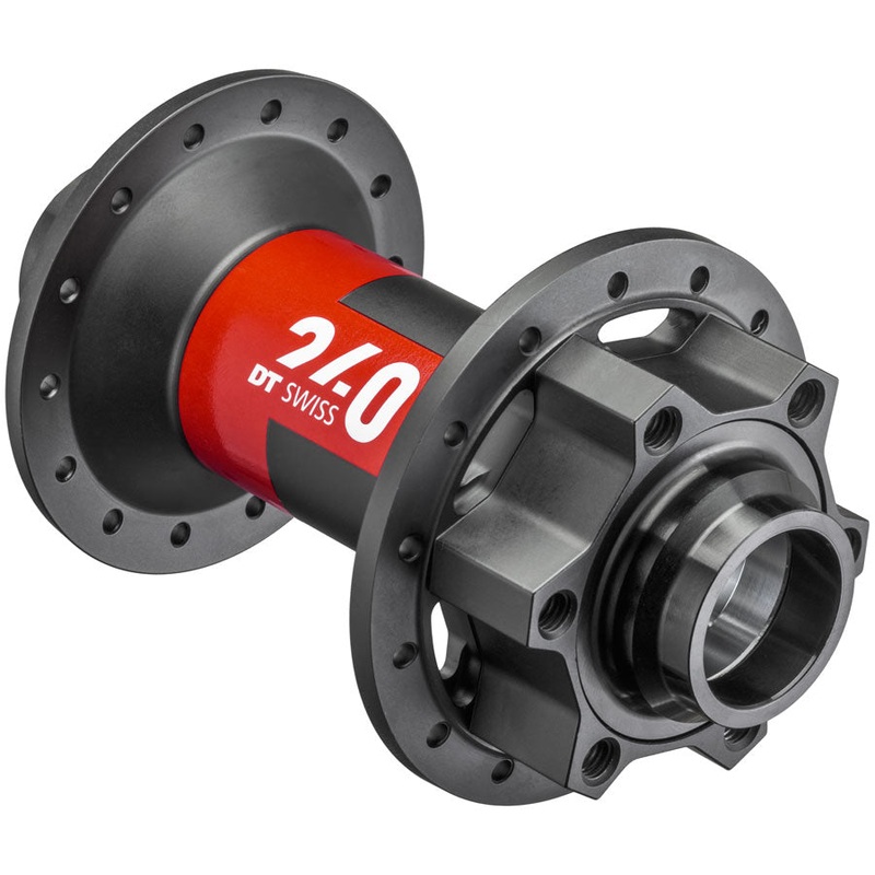 DT Swiss 240 Front Hub – 20x110mm Boost 6-Bolt Black/Red 28H