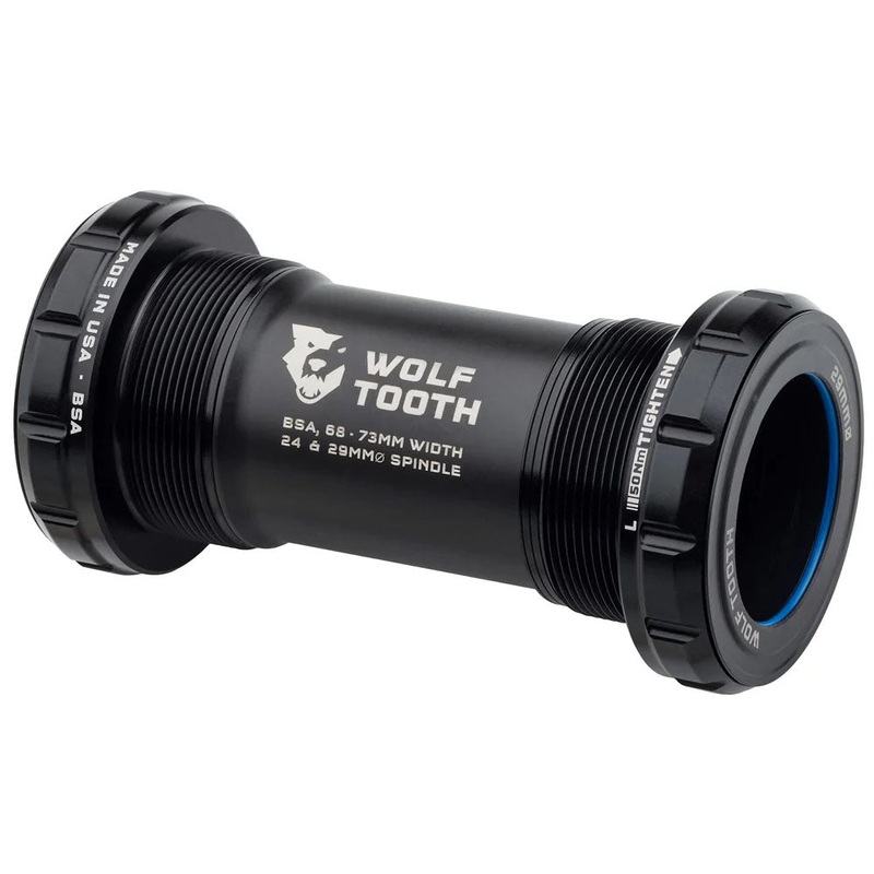 Wolf Tooth Bottom Bracket – BSA 68/73mm – 29mm Spindle – Black