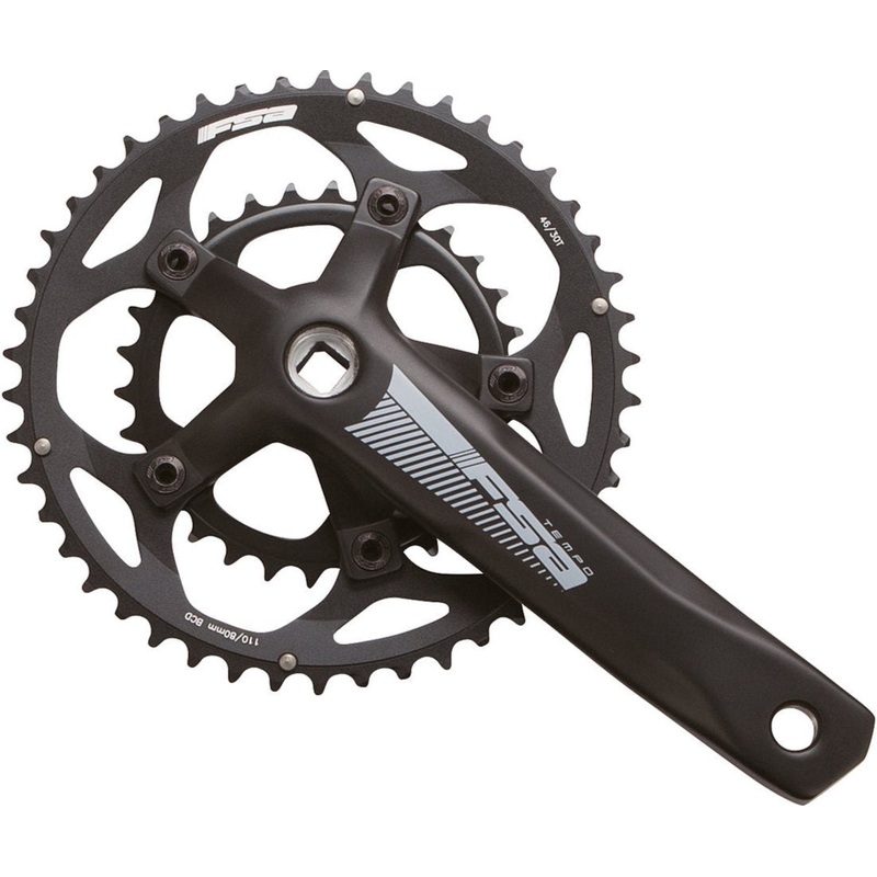 FSA Tempo Double JIS Crankset-165mm & 170mm & 172.5mm & 175mm-30/46T