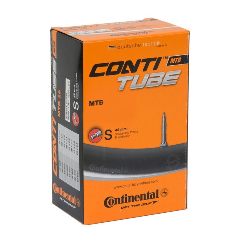 Continental MTB Tube-27.5 x 1.75-2.50 PV 42mm & 27.5 x 2.60-2.80 PV 42mm & 29 x 1.75-2.50 PV 42mm-Black