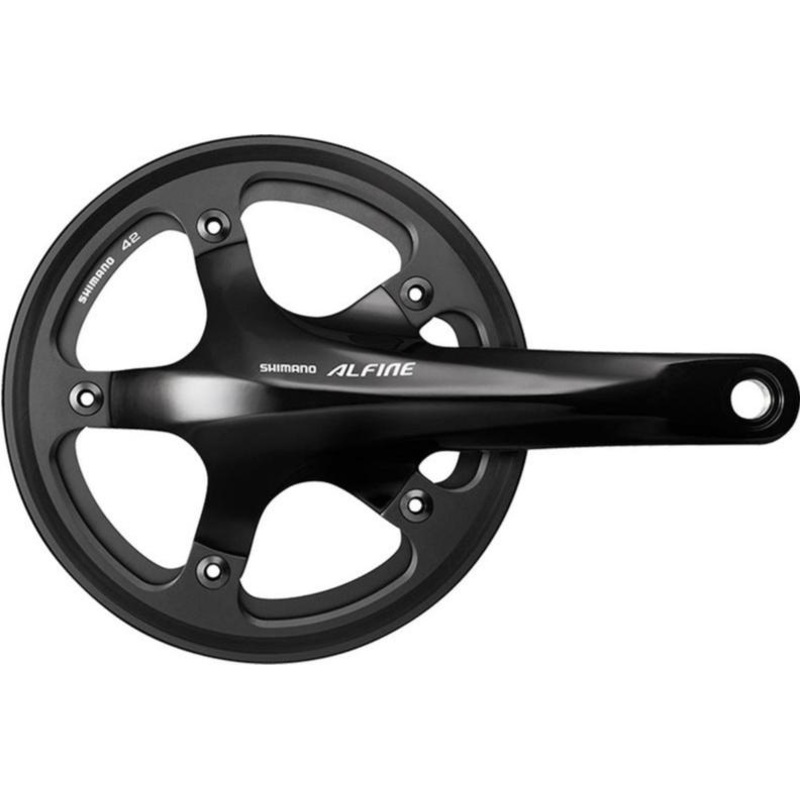 Shimano Alfine S501 Crankset-170mm-39T & 42T & 45T
