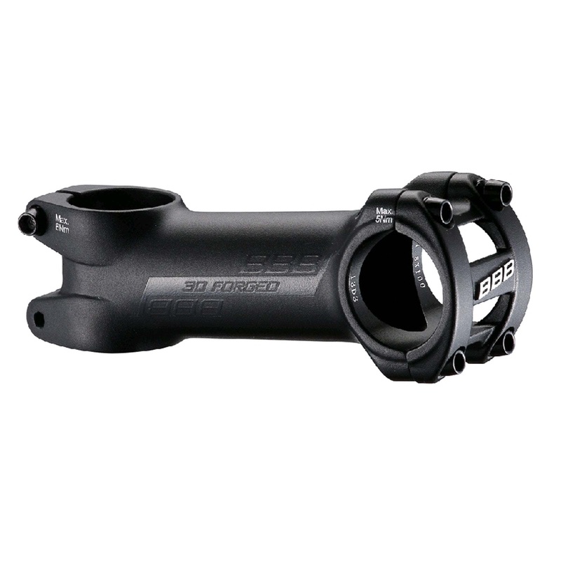 BBB Roadforce II Road Stem-100mm x 6 & 110mm x 6 & 120mm x 6 & 130mm x 6 & 60mm x 6 & 70mm x 6 & 80mm x 6 & 90mm x 6-Black