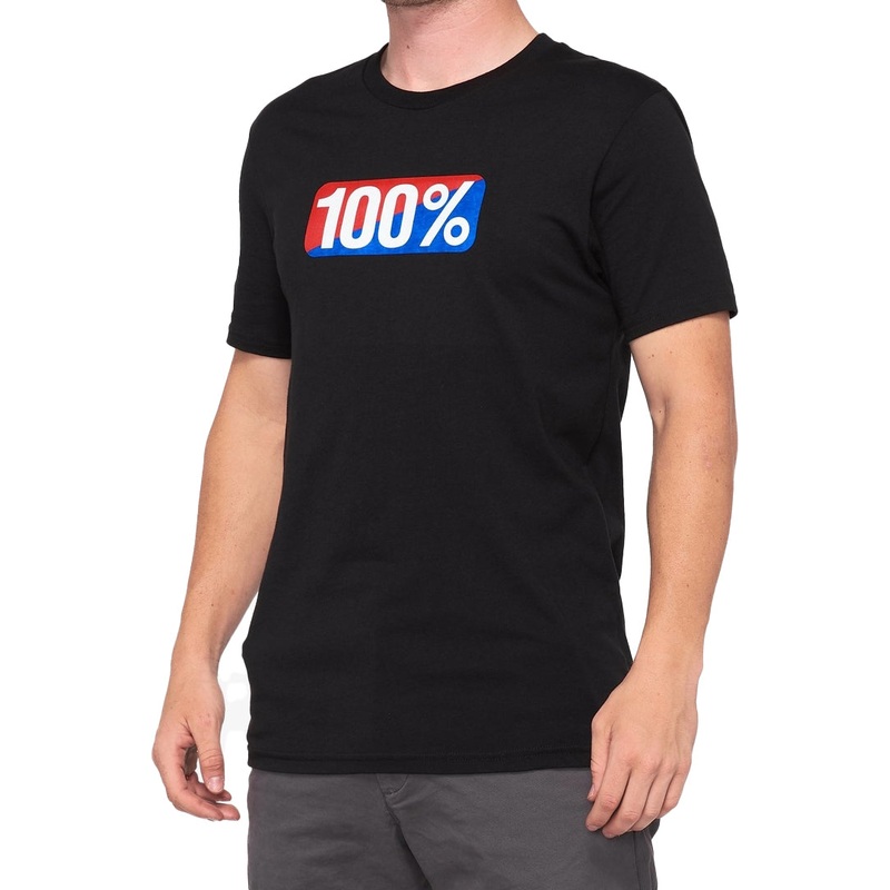 100% Classic Mens SS T-Shirt-SM & MD & LG & XL & 2XL-Black