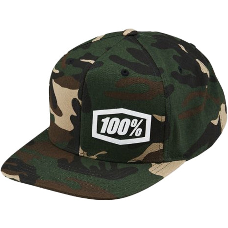 100% Machine Snapback Hat-Camo