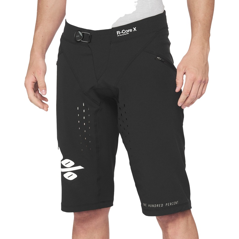 100% R-Core X Mens MTB Shorts-28 & 30 & 32 & 34 & 36 & 38-Black