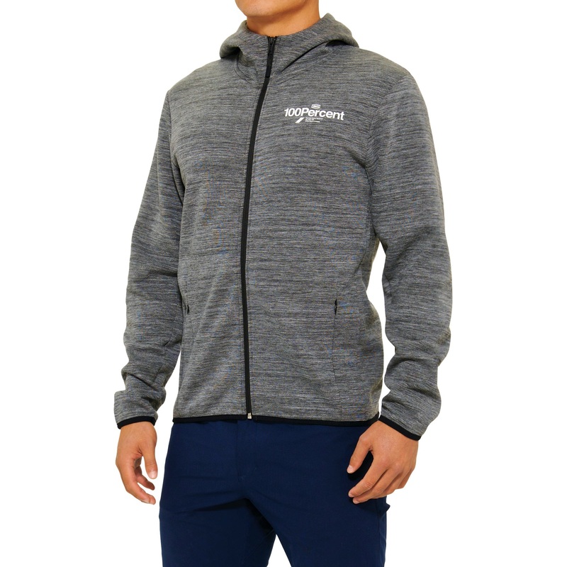 100% Rorik Tech Mens Zip Hoodie