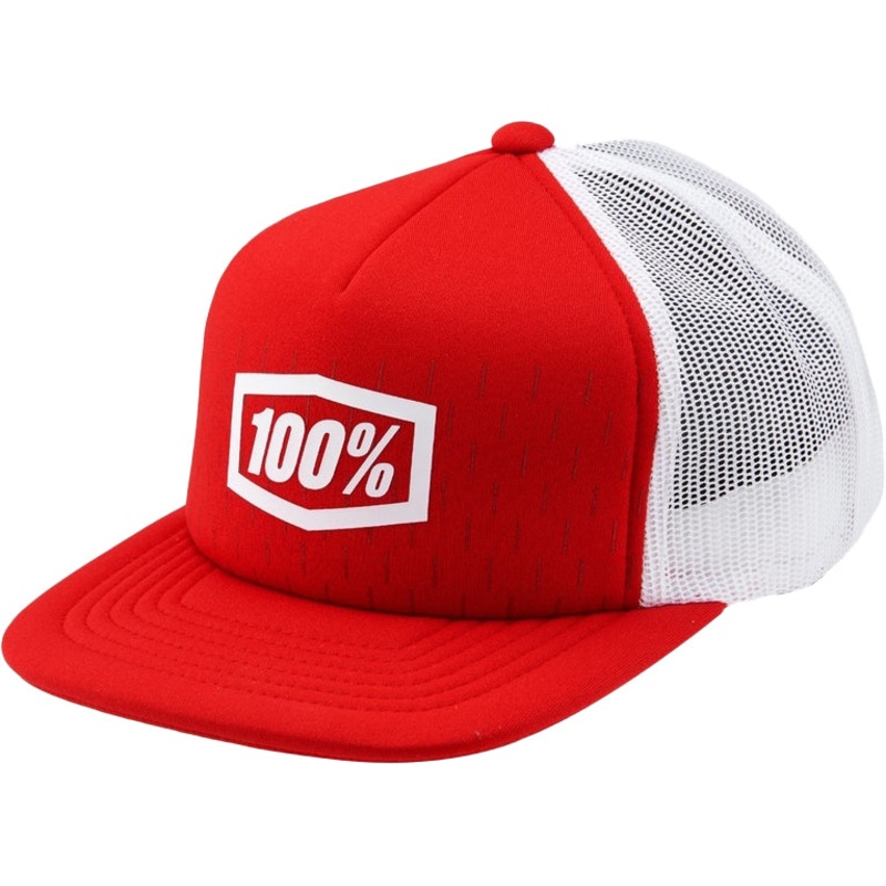100% Shift Youth Trucker Hat-Red