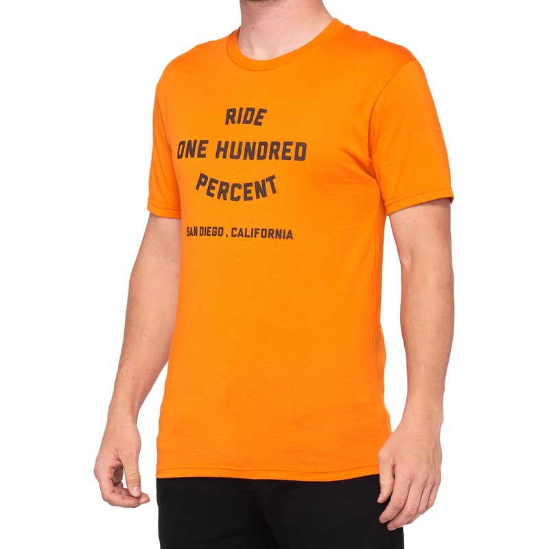100% Warez Mens SS T-Shirt-SM & MD & LG & XL-Heather Orange