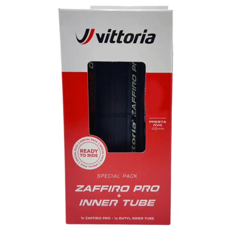 Vittoria Zaffiro Pro V G2 Clincher Folding Road Tyre + Tube