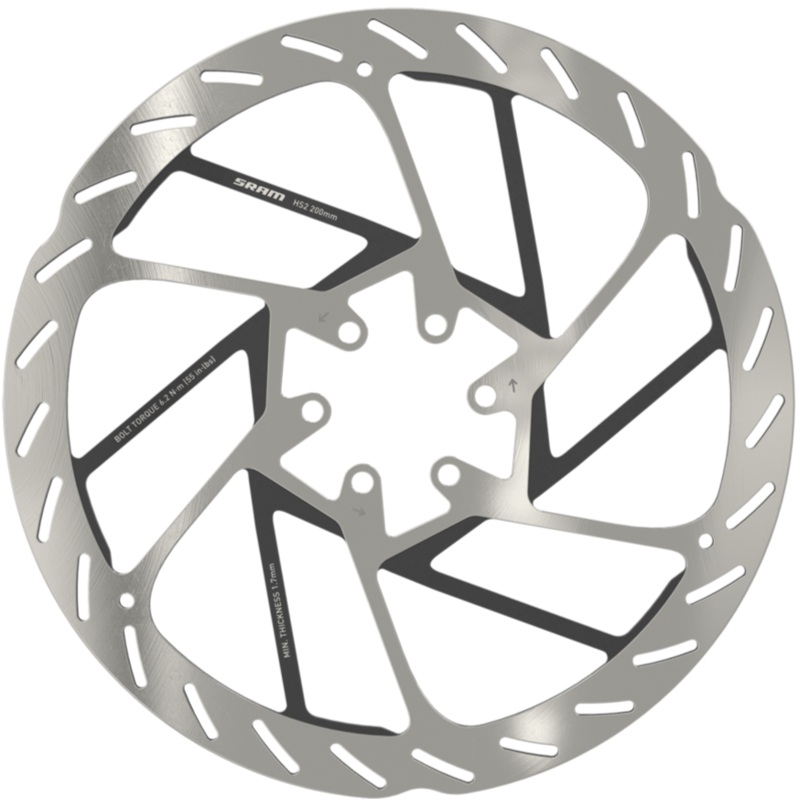 SRAM HS2 Rounded 6 Bolt Rotor-160mm & 180mm & 200mm & 220mm