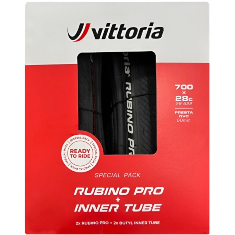 Vittoria Rubino Pro G2 Folding Road Tyre Twin Pack