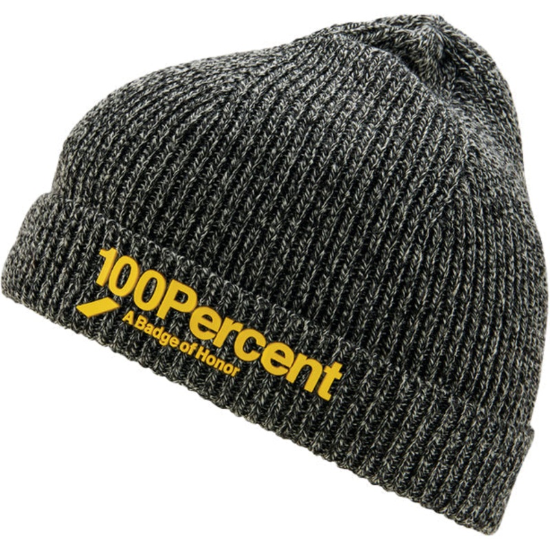 100% Echo Beanie-Heather Grey