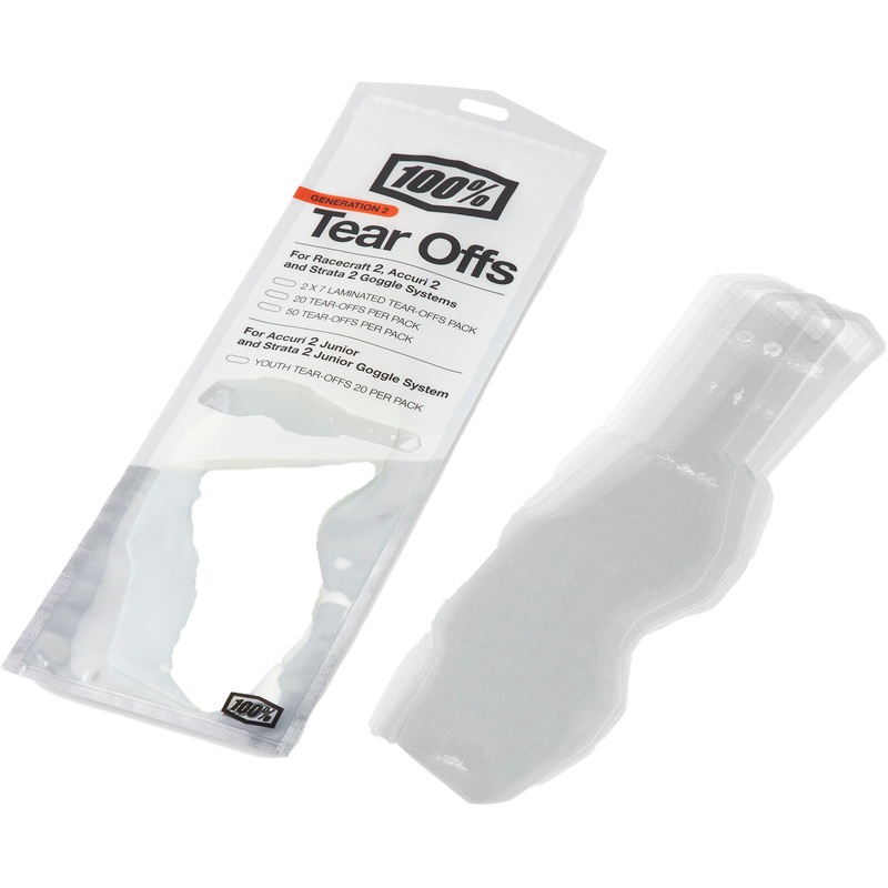 100% Accuri 2 / Strata 2 Youth Goggles Standard Tear Offs