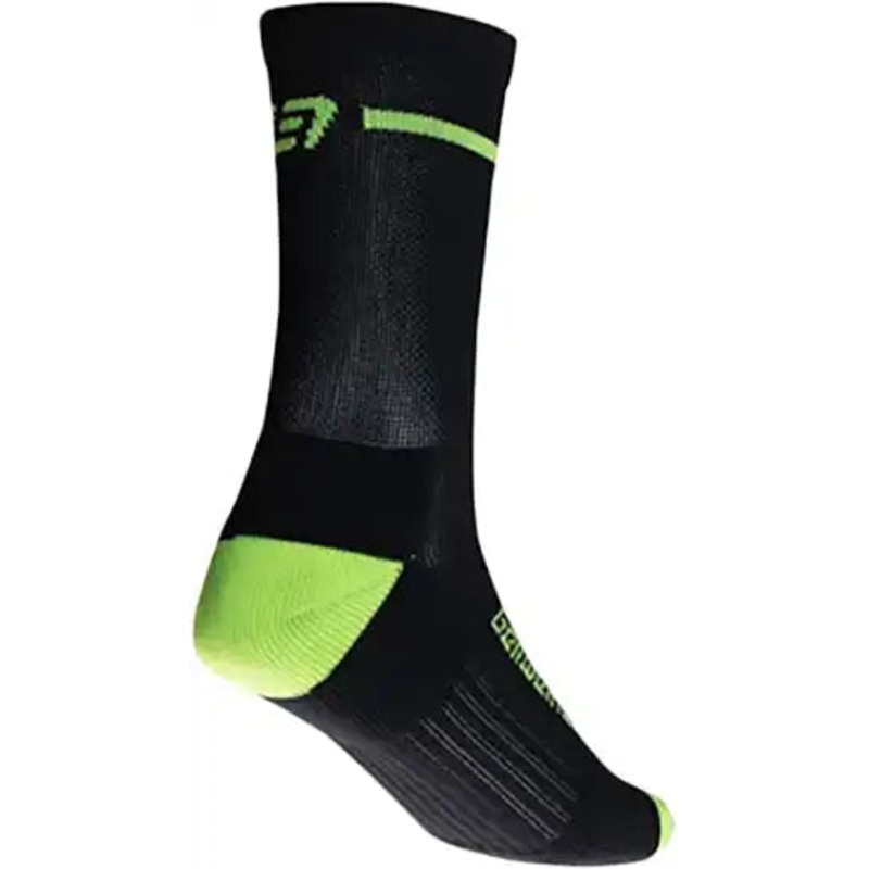 Bellwether Optime Socks-L/XL / 43-47 & S/M / 38-42-Black/Hi-Vis