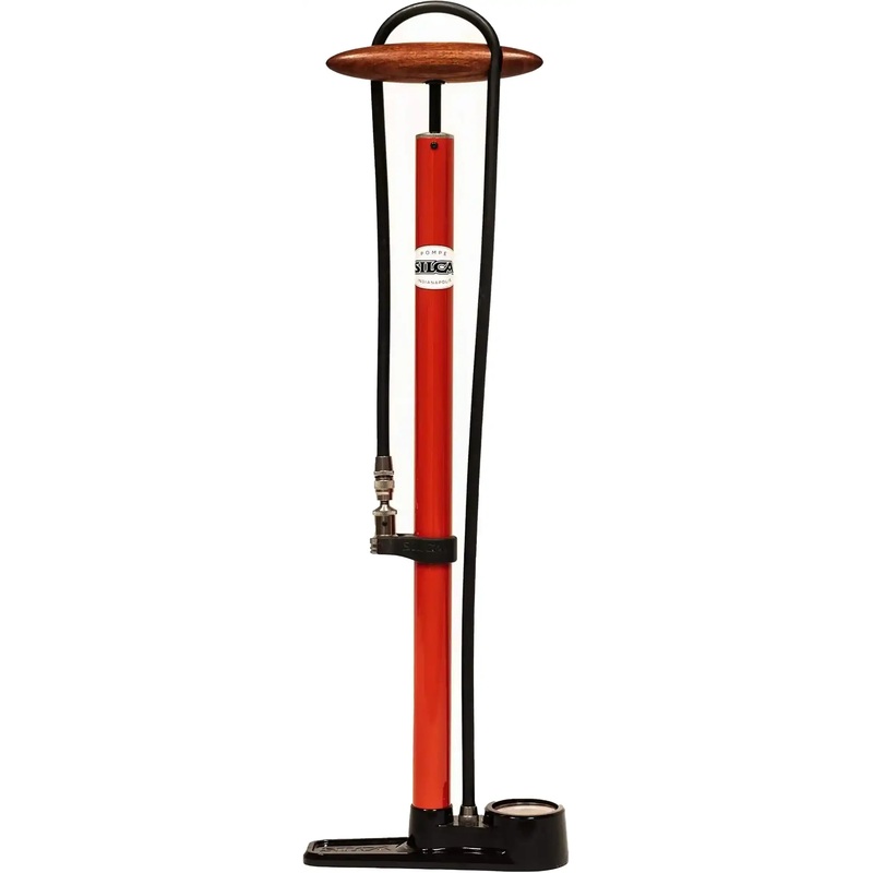 Silca Pista Floor Pump-Red