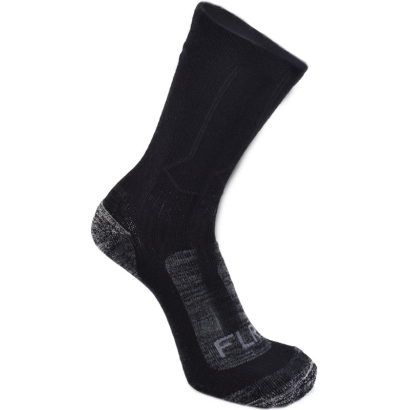 FLR Elite Merino Wool Socks-LG / 43-47 & MD / 39-42 & SM / 35-38-Black