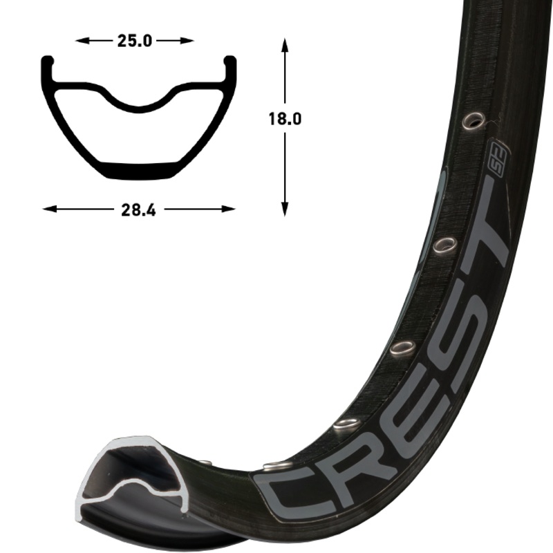 Stan’s Crest S2 Rim-27.5″ & 29″-32