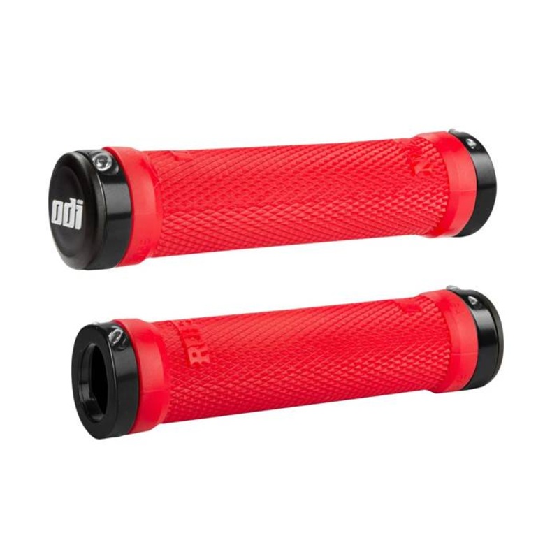PUOS RUFFIAN LOCK-ON GRIPS RED 130MM ODI