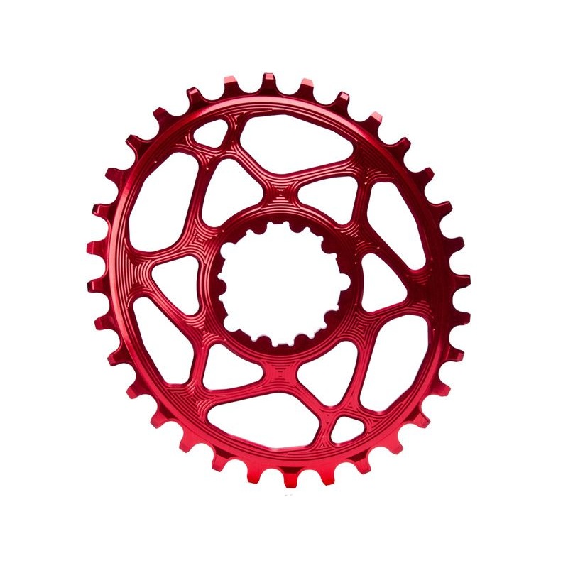 PLATO ABSOLUTE BLACK 34T SRAM 3MM ROJO