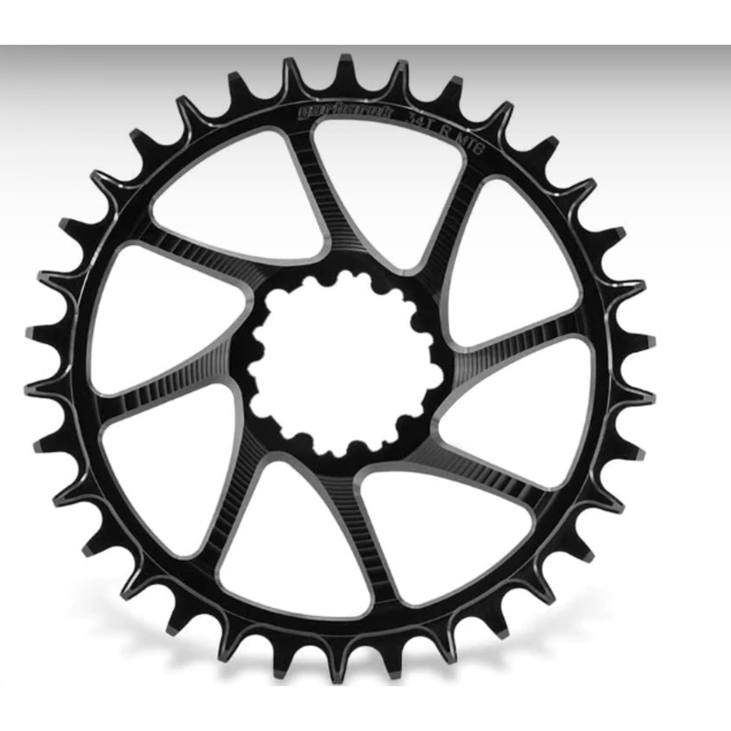 PLATO GARBARUK GXP/DUB MTB ROUND (BOOST) – 36T BLACK