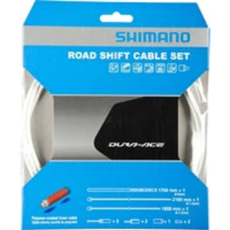 CABLE DE CAMBIO Y FORROS RUTA POLYMERO BCO