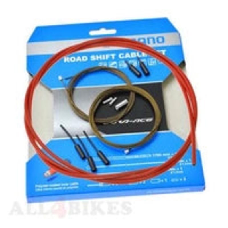 CABLE DE CAMBIO Y FORROS RUTA POLYMERO RJO