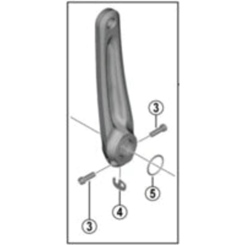 BRAZO BIELA IZQ PDV FC-M6100 175MM NEGRO