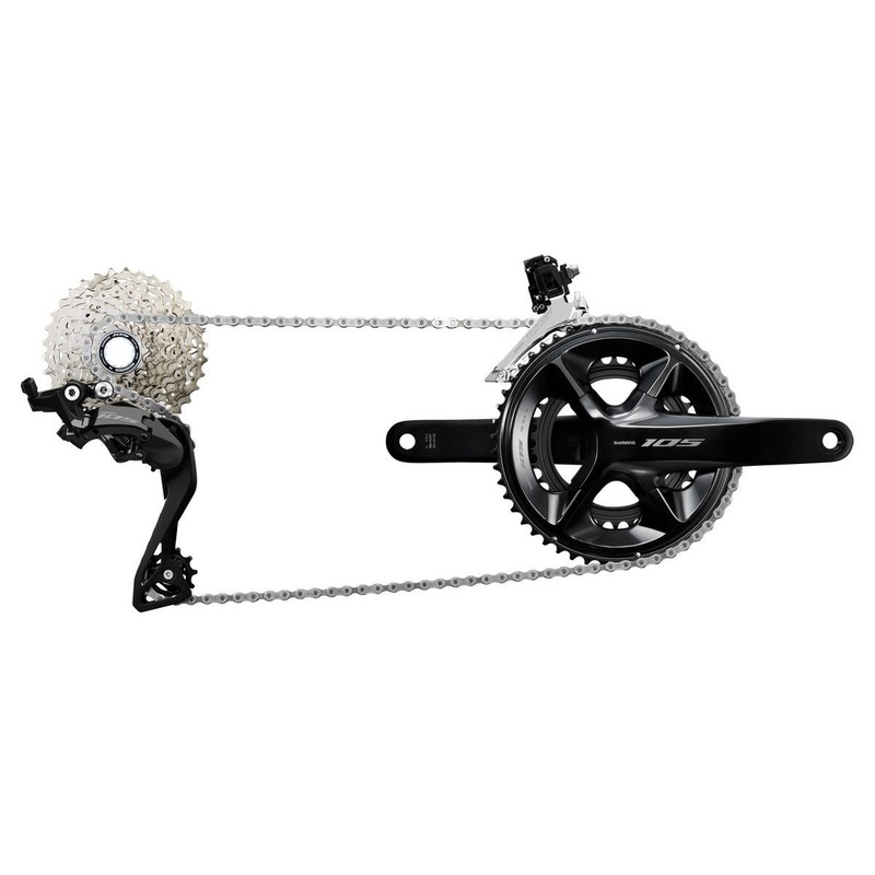 TRANSMISION RUTA COMPLETA SHIMANO 105 MECANICA 2X12